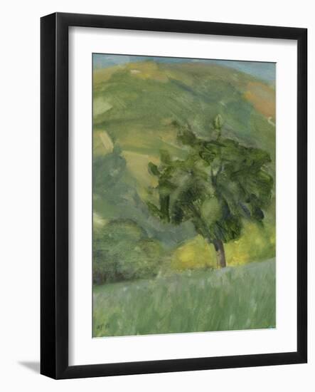 Tree on Hill, 2013-William Packer-Framed Giclee Print