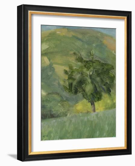Tree on Hill, 2013-William Packer-Framed Giclee Print