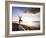 Tree Pose During Sunset on the Beach of Lincoln Park, West Seattle, Washington-Dan Holz-Framed Photographic Print