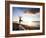 Tree Pose During Sunset on the Beach of Lincoln Park, West Seattle, Washington-Dan Holz-Framed Photographic Print