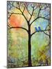 Tree Print Art Birds Sunshine Bluebirds-Blenda Tyvoll-Mounted Art Print