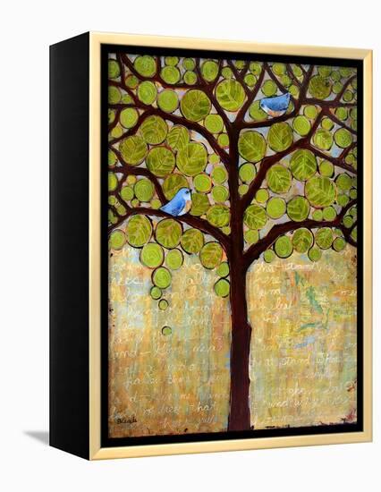 Tree Print Birds Boughs in Leaf-Blenda Tyvoll-Framed Stretched Canvas