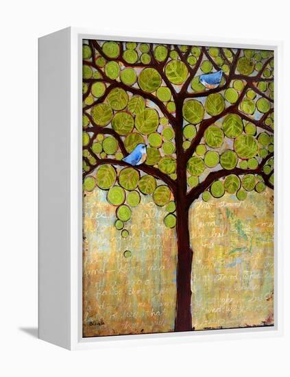 Tree Print Birds Boughs in Leaf-Blenda Tyvoll-Framed Stretched Canvas