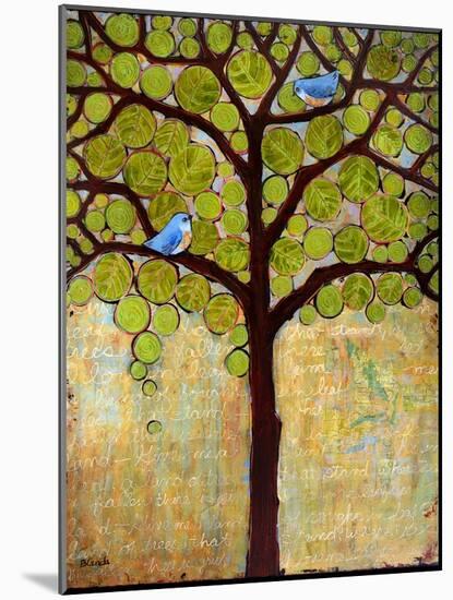 Tree Print Birds Boughs in Leaf-Blenda Tyvoll-Mounted Art Print