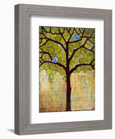 Tree Print Birds Boughs in Leaf-Blenda Tyvoll-Framed Premium Giclee Print