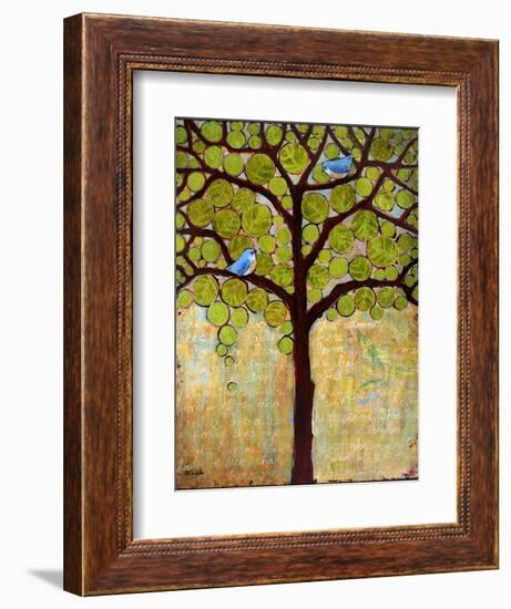 Tree Print Birds Boughs in Leaf-Blenda Tyvoll-Framed Premium Giclee Print