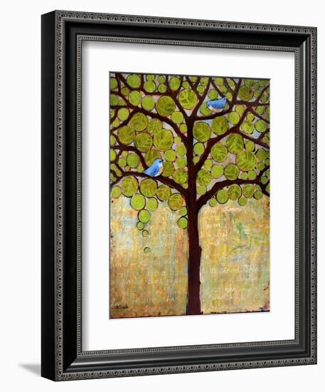 Tree Print Birds Boughs in Leaf-Blenda Tyvoll-Framed Premium Giclee Print