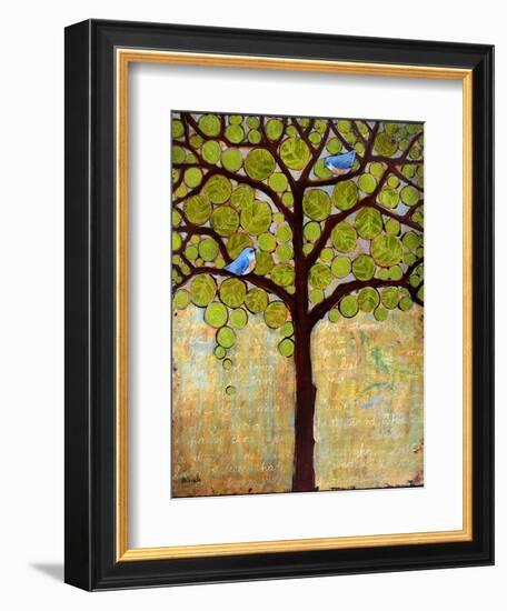 Tree Print Birds Boughs in Leaf-Blenda Tyvoll-Framed Premium Giclee Print