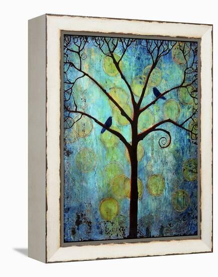 Tree Print Twilight Blue-Blenda Tyvoll-Framed Stretched Canvas