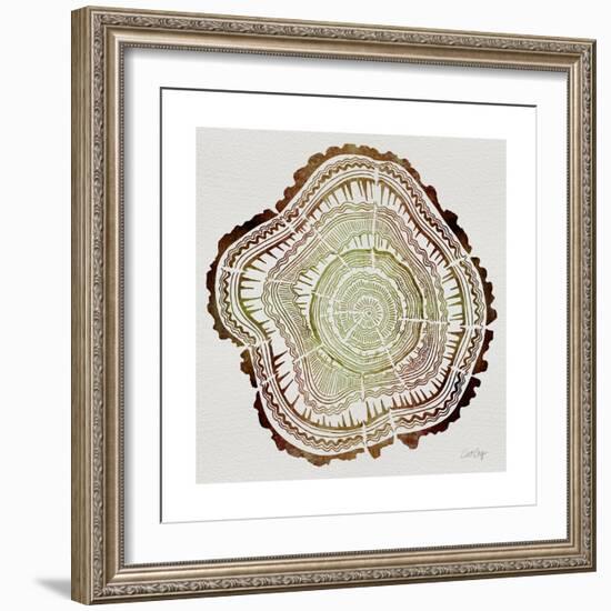 Tree Rings in Brown-Cat Coquillette-Framed Premium Giclee Print