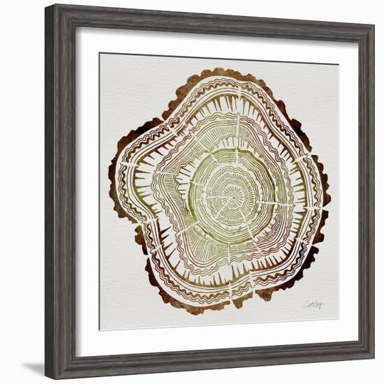 Tree Rings in Brown-Cat Coquillette-Framed Premium Giclee Print