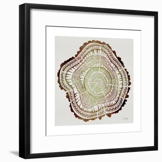 Tree Rings in Brown-Cat Coquillette-Framed Premium Giclee Print