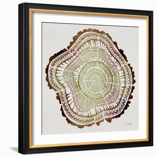 Tree Rings in Brown-Cat Coquillette-Framed Premium Giclee Print