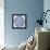 Tree Rings in Navy-Cat Coquillette-Framed Premier Image Canvas displayed on a wall