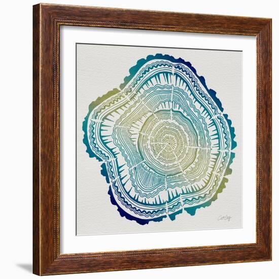 Tree Rings in Ombre-Cat Coquillette-Framed Giclee Print