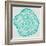 Tree Rings in Turquoise-Cat Coquillette-Framed Giclee Print