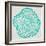 Tree Rings in Turquoise-Cat Coquillette-Framed Giclee Print