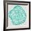 Tree Rings in Turquoise-Cat Coquillette-Framed Giclee Print