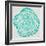 Tree Rings in Turquoise-Cat Coquillette-Framed Giclee Print