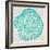 Tree Rings in Turquoise-Cat Coquillette-Framed Giclee Print