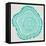 Tree Rings in Turquoise-Cat Coquillette-Framed Premier Image Canvas