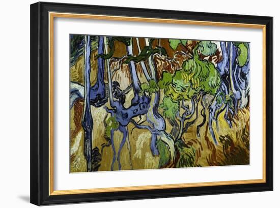 Tree Roots and Tree Trunks-Vincent van Gogh-Framed Giclee Print