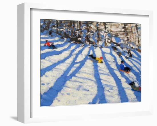 Tree Shadows, Morzine-Andrew Macara-Framed Giclee Print