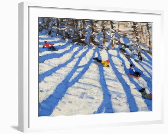 Tree Shadows, Morzine-Andrew Macara-Framed Giclee Print