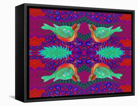 Tree Sparrow Pattern-Jane Tattersfield-Framed Premier Image Canvas