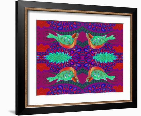 Tree Sparrow Pattern-Jane Tattersfield-Framed Giclee Print