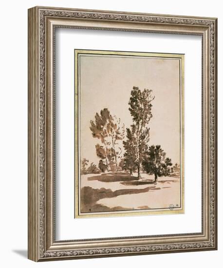 Tree Study-Nicolas Poussin-Framed Giclee Print