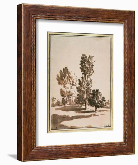 Tree Study-Nicolas Poussin-Framed Giclee Print