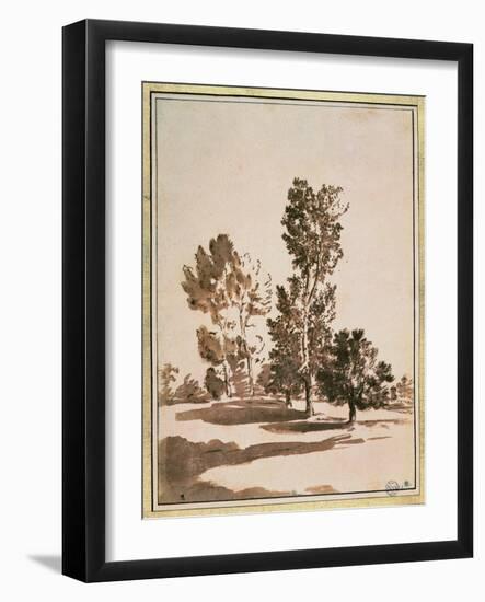 Tree Study-Nicolas Poussin-Framed Giclee Print