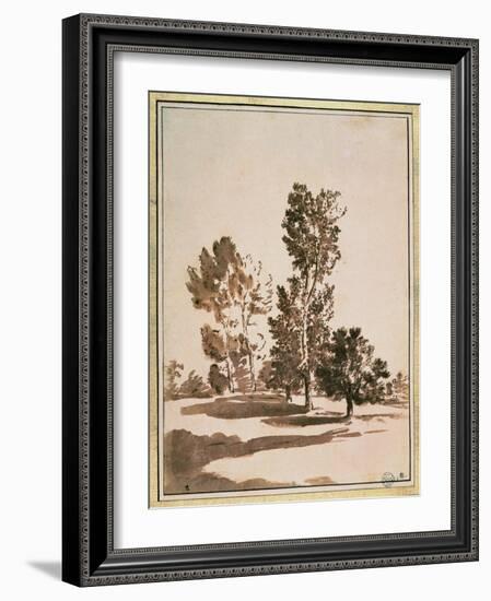 Tree Study-Nicolas Poussin-Framed Giclee Print