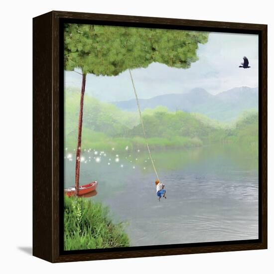 Tree Swing-Nancy Tillman-Framed Stretched Canvas