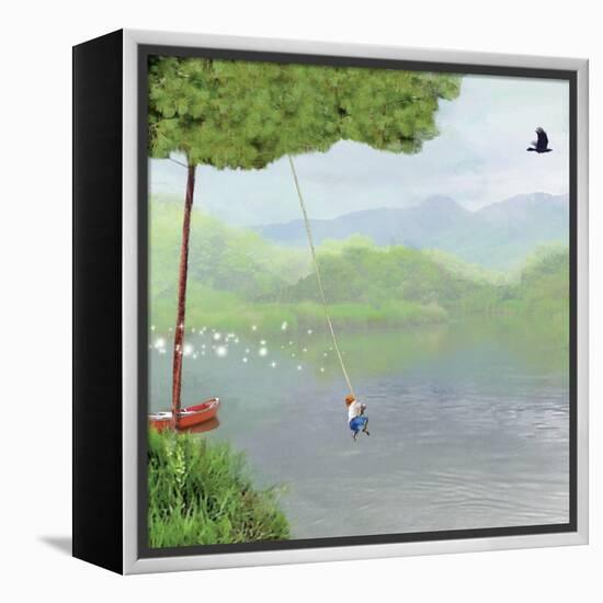 Tree Swing-Nancy Tillman-Framed Stretched Canvas