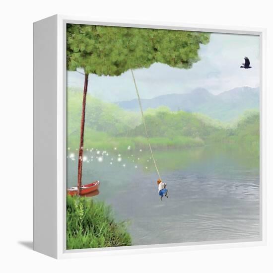 Tree Swing-Nancy Tillman-Framed Stretched Canvas