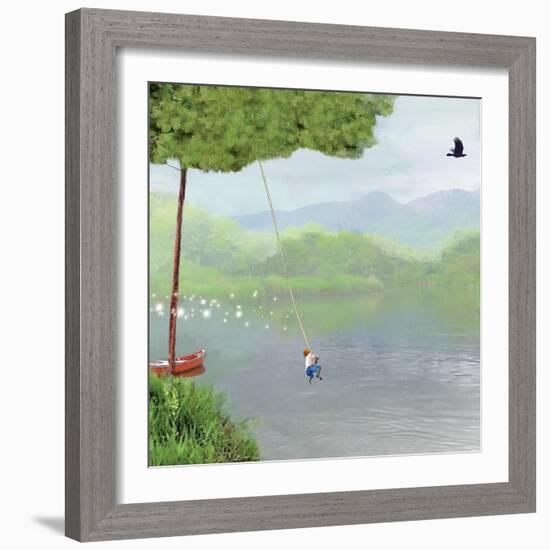 Tree Swing-Nancy Tillman-Framed Premium Giclee Print