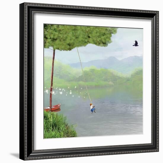 Tree Swing-Nancy Tillman-Framed Premium Giclee Print