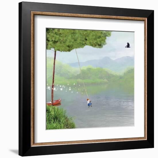 Tree Swing-Nancy Tillman-Framed Art Print