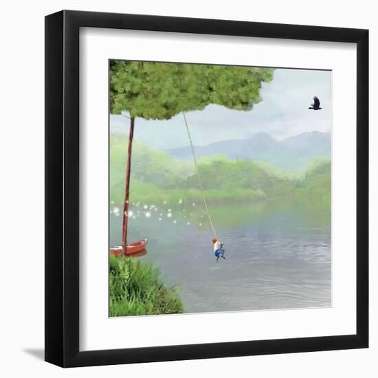 Tree Swing-Nancy Tillman-Framed Art Print