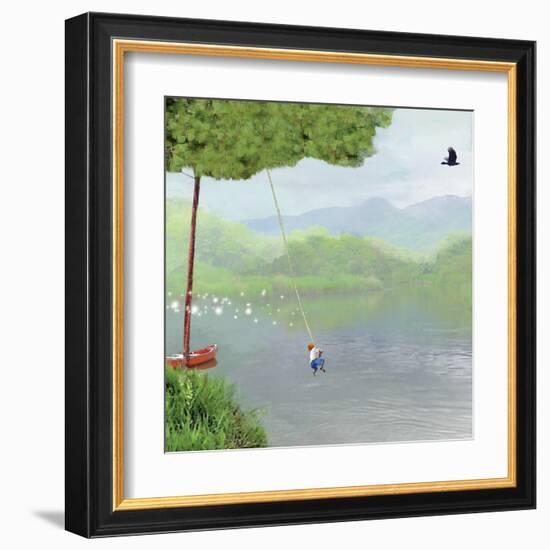 Tree Swing-Nancy Tillman-Framed Art Print