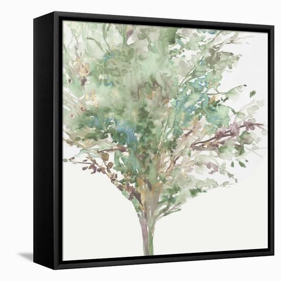 Tree Teal III-Allison Pearce-Framed Stretched Canvas