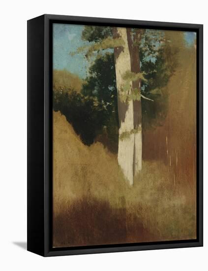 Tree with Blue Sky-Alfred Thompson Bricher-Framed Premier Image Canvas