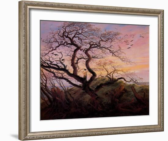 Tree with Crows-Caspar David Friedrich-Framed Art Print