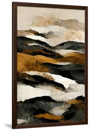 Ochre and Beige Mountains' Giclee Print - Treechild | Art.com