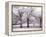 Trees and Fence in Snowy Field-Robert Llewellyn-Framed Premier Image Canvas