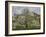 Trees and Flowers, Spring at Pontoise, 1877-Camille Pissarro-Framed Giclee Print