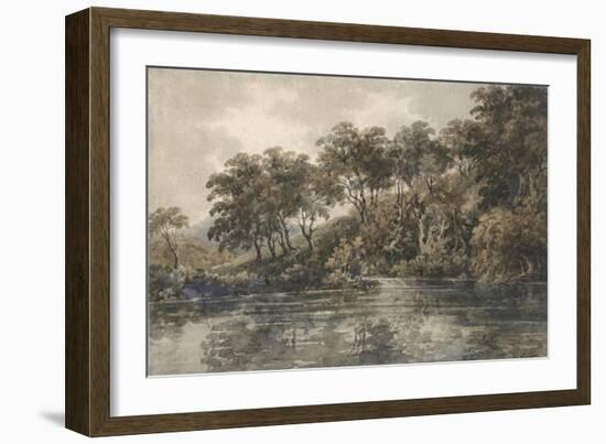 Trees and Ponds Near Bromley, Kent, C.1798 (W/C over Pencil with Bodycolour on Paper)-Thomas Girtin-Framed Giclee Print