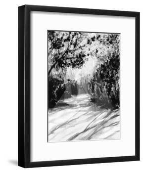 Trees and Shadows on Sand-Rich LaPenna-Framed Giclee Print